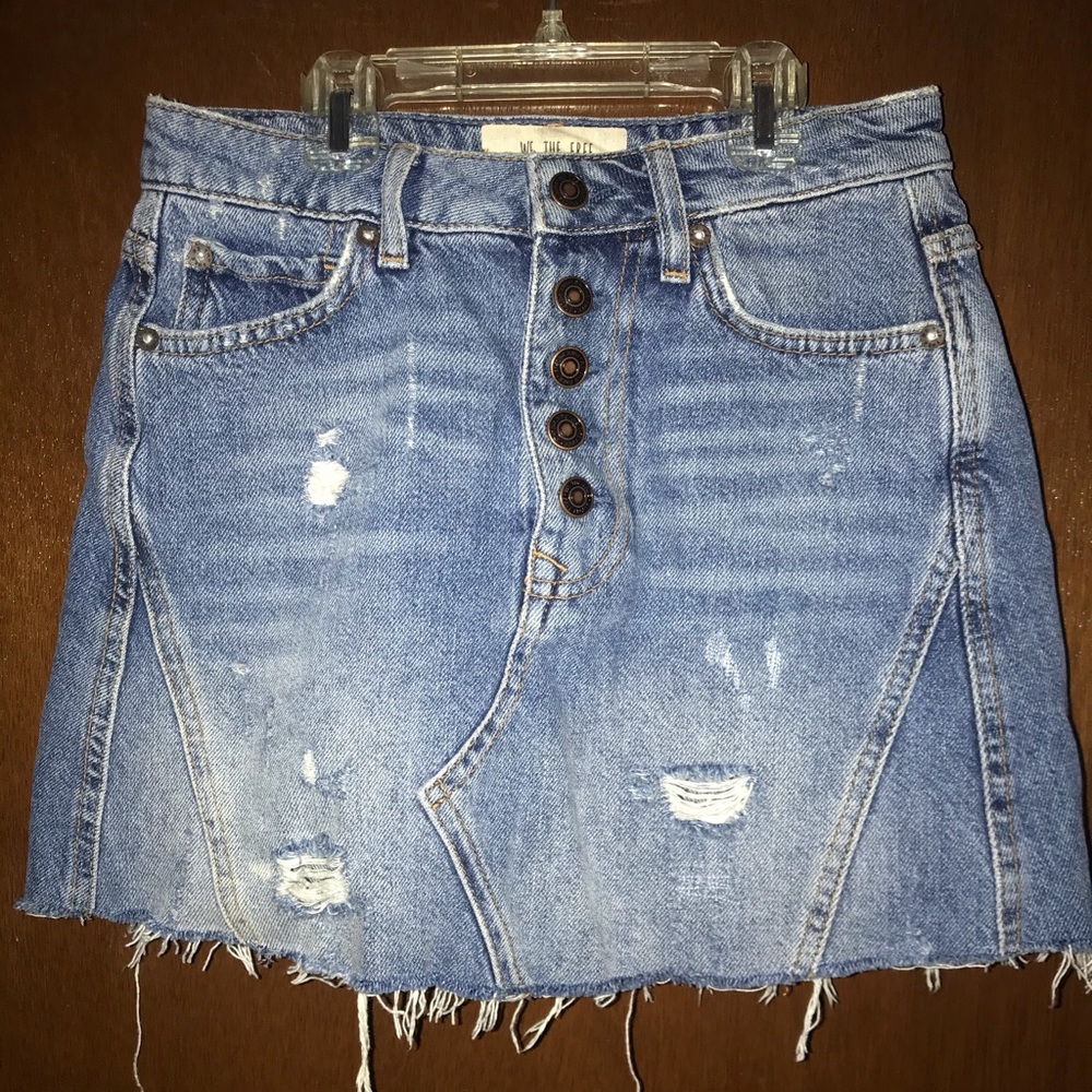Free People Denim Skirt - Picture 1 of 3